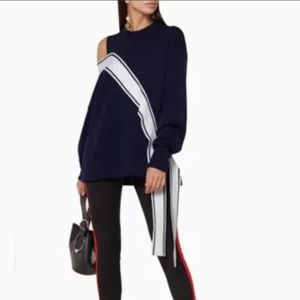 Dark Blue Racing Stripe Sweatshirt Size M